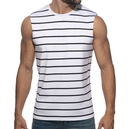 Débardeur Wavy Stripes Blanc Addicted