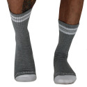 Breedwell Bare Essentials Crew Socks - Heather Grey