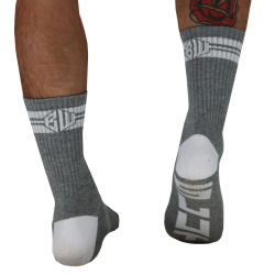 Breedwell Bare Essentials Crew Socks - Heather Grey