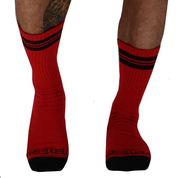 Chaussettes Mi-Mollet Bare Essentials Rouges Breedwell