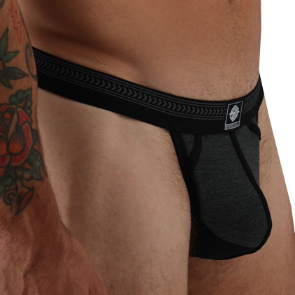 Breedwell Bare Essentials Thong - Charcoal