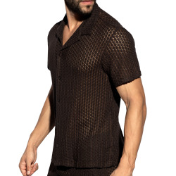 Chemisette Eyelet Marron ES Collection