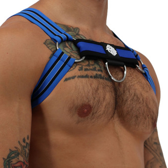 Harnais Bulldog Sweat & Sin Bleu - Noir Breedwell