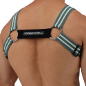 Harnais Bulldog Sweat & Sin Gris - Vert Fluo Breedwell