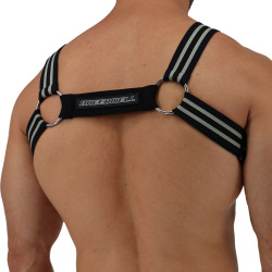 Breedwell Sweat & Sin Bulldog Harness - Black - Yellow
