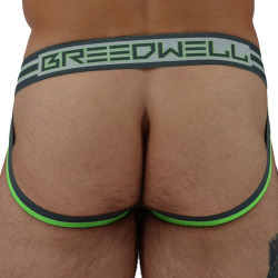 Jock Strap Sweat & Sin Gris - Vert Fluo Breedwell