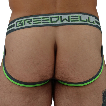 Jock Strap Sweat & Sin Gris - Vert Fluo Breedwell