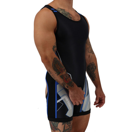 Breedwell Sweat & Sin Singlet - Black - Blue
