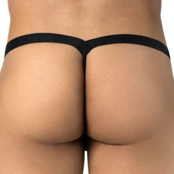 CandyMan Polka-Dot mesh Thong - Burgundy