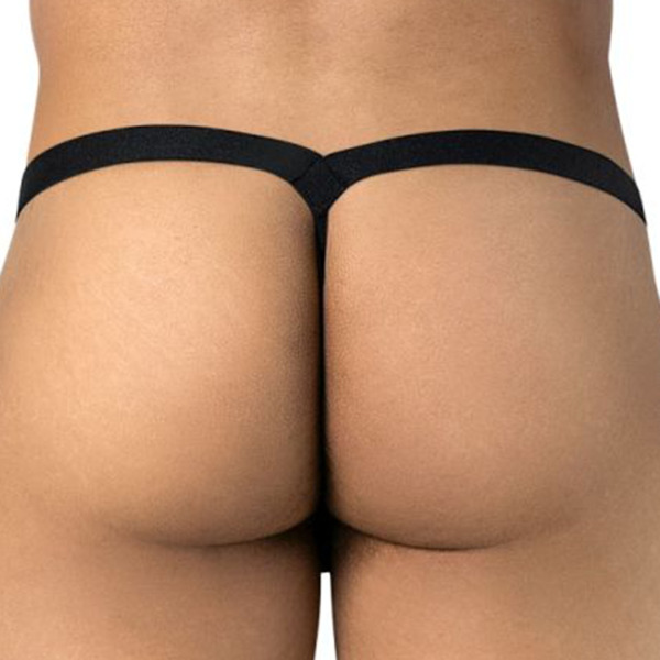 CandyMan Polka-Dot mesh Thong - Burgundy