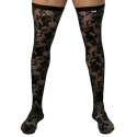 CandyMan Lace Thigh-Highs - Black