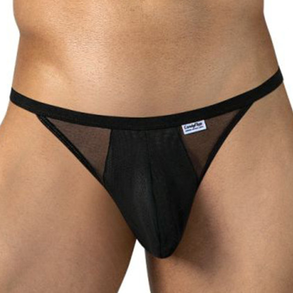 String 99969 en Résille et Dentelle Noir CandyMan