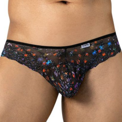 String 99975 en Mesh Imprimé Noir CandyMan