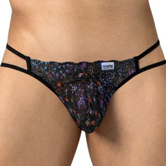 CandyMan 99977 Printed Mesh Jock - Black
