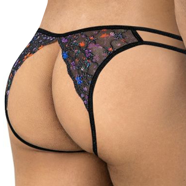 CandyMan 99977 Printed Mesh Jock - Black
