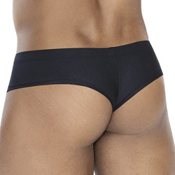 Slip Cheeky SP4NDEX Noir CUT4MEN