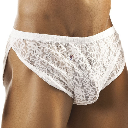 Joe Snyder Boxer Running Short Dentelle Blanc Joe Snyder Boxer Running Short Dentelle Blanc