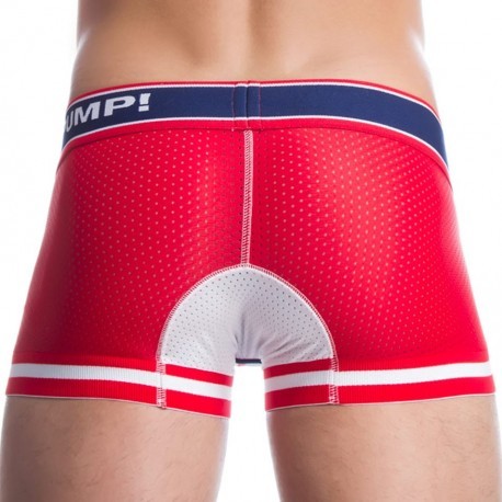 Boxer Touchdown Fever Rouge - Blanc