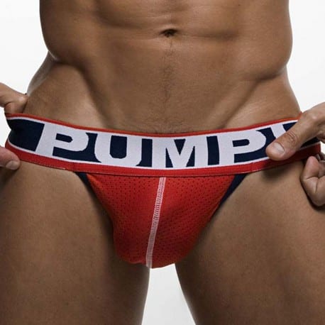 Pump! Fever Jock - Red - White