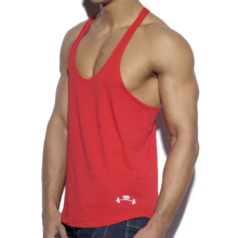 ES Collection Fitness Plain Tank Top - Red