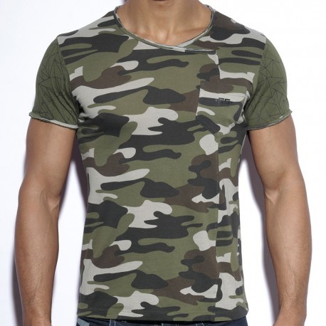 T-Shirt Geometric Camouflage