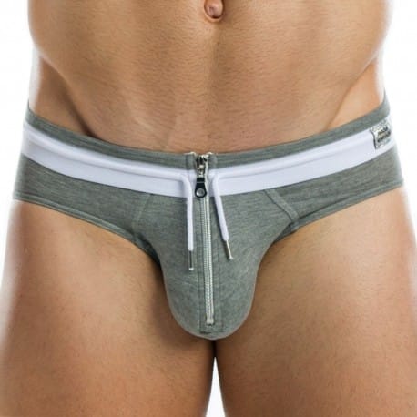 Modus Vivendi Zipper Brief - Grey