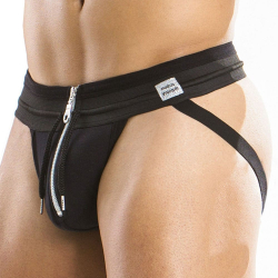 Zipper Jockstrap - Black