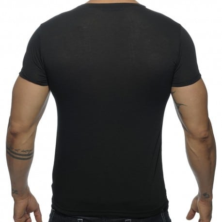 T-Shirt V-Neck Basic Noir