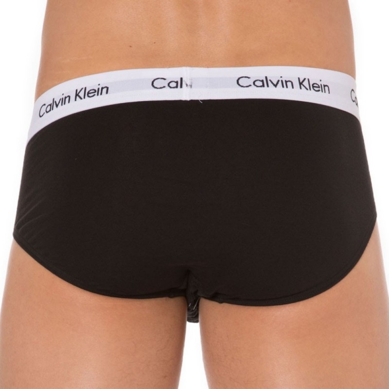 Calvin Klein 3-Pack Cotton Stretch Briefs - Black - White - Grey