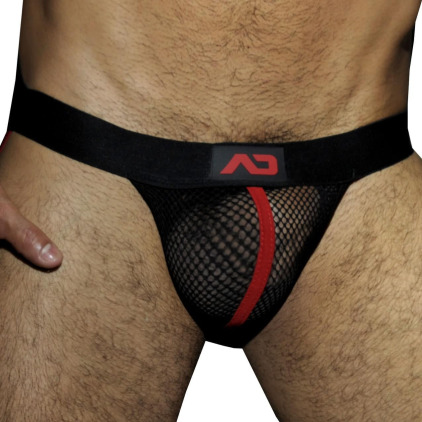 Jock Strap Mesh Fetish Noir - Rouge AD Fetish