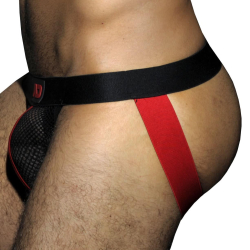 Jock Strap Mesh Fetish Noir - Rouge AD Fetish