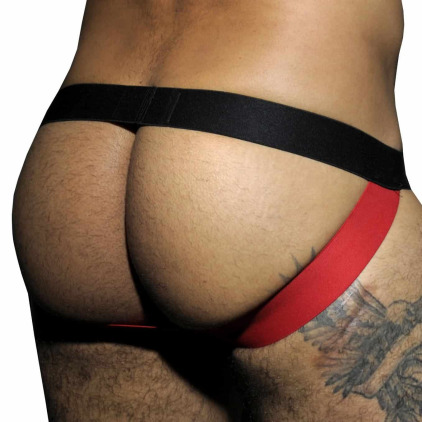Jock Strap Mesh Fetish Noir - Rouge AD Fetish