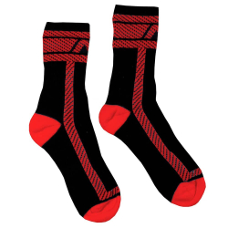 Chaussettes Fetish - Noir - Rouge AD Fetish
