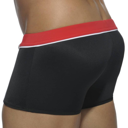 Boxer de Bain Sport Detail Binding Noir Addicted