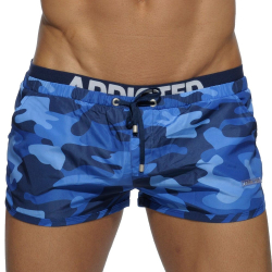 Short de Bain Double Waistband Camouflage Marine Addicted