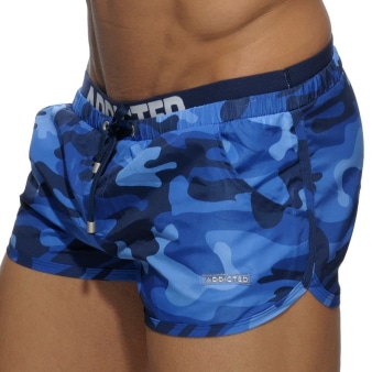 Short de Bain Double Waistband Camouflage Marine Addicted