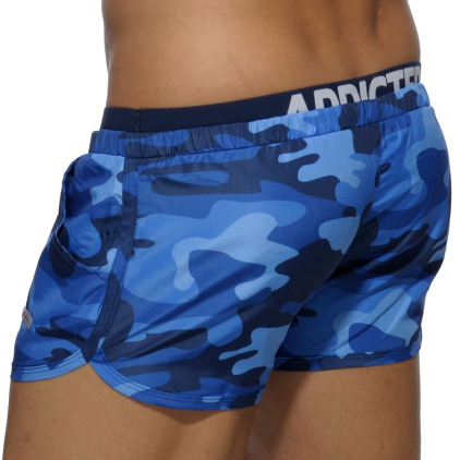 Short de Bain Double Waistband Camouflage Marine Addicted