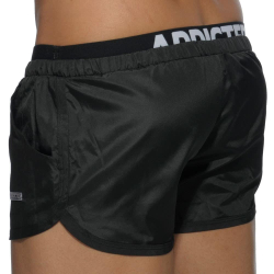 Short de Bain Double Waistband Noir Addicted
