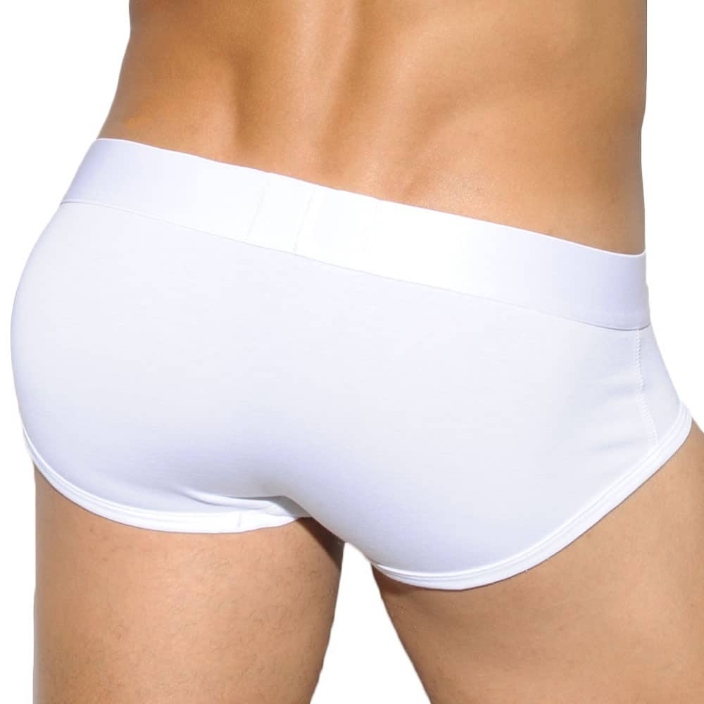 ES Collection Basic Cotton Brief - White