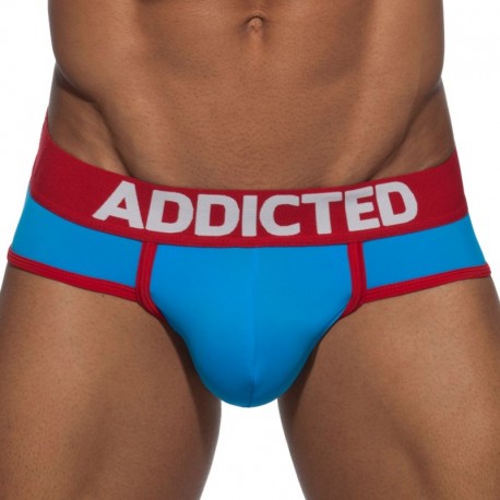 Addicted Swimderwear Push Up Brief - Blue - Red