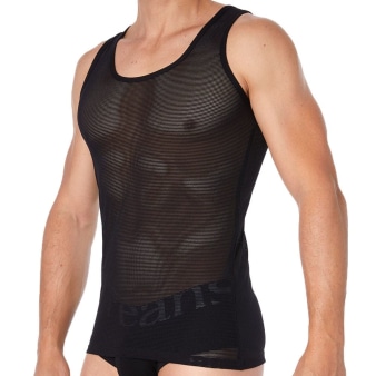 Débardeur Sportive Mesh Noir Doreanse