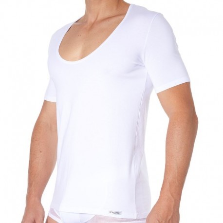 Doreanse T-Shirt Essential Col Rond Blanc