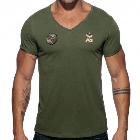 Addicted Military T-Shirt - Khaki