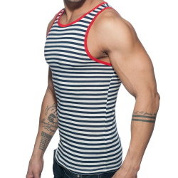 Débardeur Sailor Marinière - Rouge Addicted