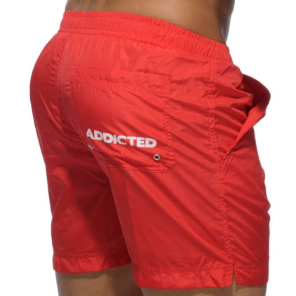 Short de Bain Long Basic Rouge Addicted