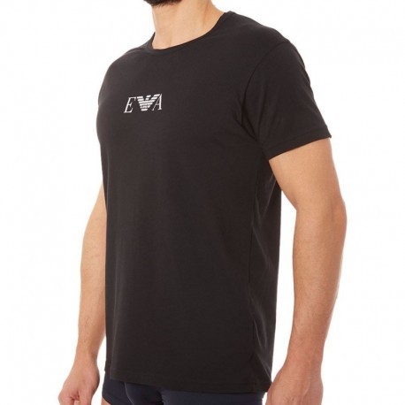 Emporio Armani 2-Pack Cotton Stretch T-Shirts - Black