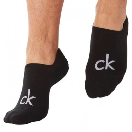 Calvin Klein 3-Pack Albert Invisible Socks - Black