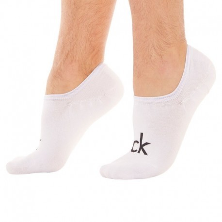 Calvin Klein 3-Pack Albert Invisible Socks - White