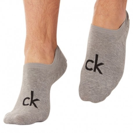 Calvin Klein 3-Pack Albert Invisible Socks - Grey - White - Black
