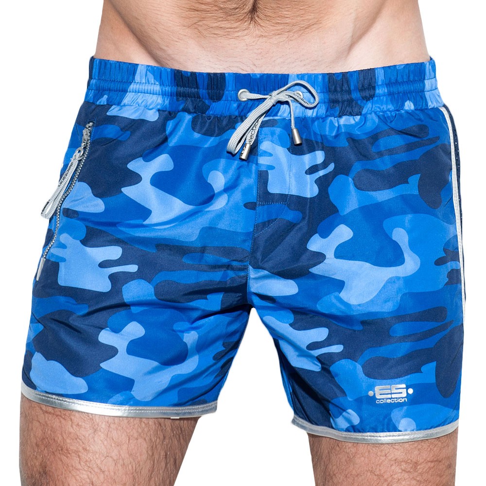 ES Collection Marvin Camo Swim Short - Navy Camouflage